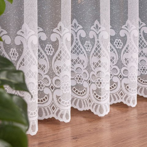 Firanka żakardowa na metry 360940 wysokość 250 cm kolor biały