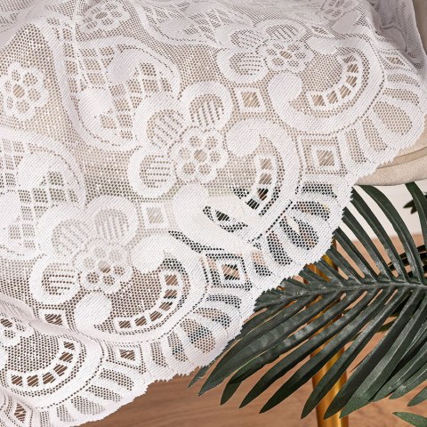 Firanka żakardowa na metry 360940 wysokość 250 cm kolor biały