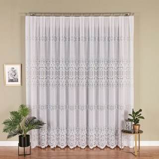 Firanka żakardowa na metry 361070 wysokość 250 cm kolor biały