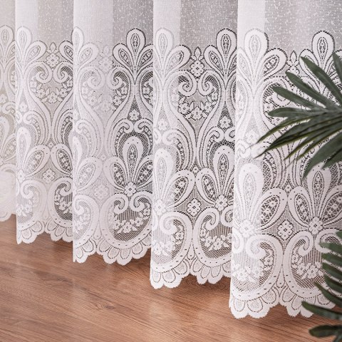 Firanka żakardowa na metry 361070 wysokość 250 cm kolor biały
