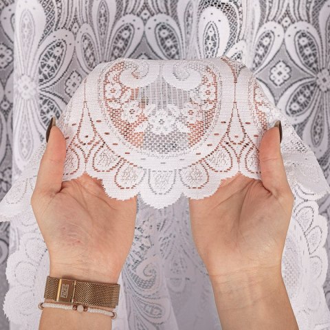 Firanka żakardowa na metry 361070 wysokość 250 cm kolor biały