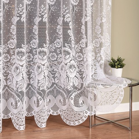 Firanka żakardowa na metry 361100 wysokość 200 cm kolor biały