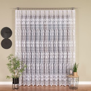 Firanka żakardowa na metry 018895 wysokość 250 cm kolor biały