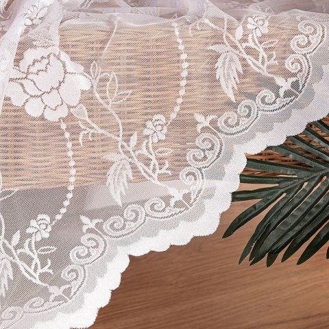 Firanka żakardowa na metry 018895 wysokość 250 cm kolor biały