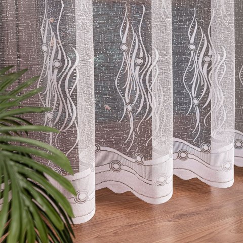 Firanka żakardowa na metry 049303 wysokość 250 cm kolor biały