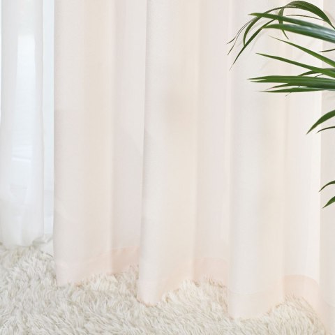 JODEŁKA Zasłona gotowa na taśmie, szerokość 140cm x wysokość 250cm, kolor 007 kremowy 724330/ZGT/007/140250/1