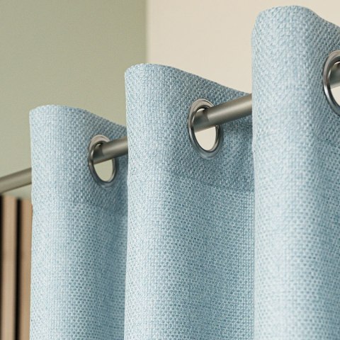 MOLLY Zasłona gotowa na przelotkach, szerokość 140cm x wysokość 250cm, kolor 005 jasny niebieski 651350/ZGP/005/140250/1
