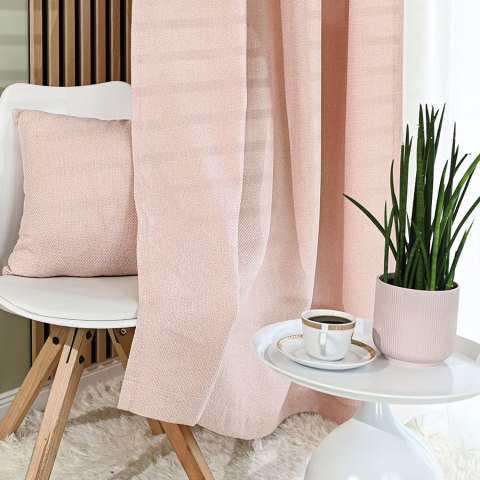 MOLLY Zasłona gotowa na taśmie, szerokość 140cm x wysokość 250cm, kolor 004 pudrowy róż 651350/ZGT/004/140250/1