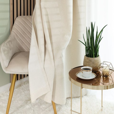 MOLLY Zasłona gotowa na taśmie, szerokość 140cm x wysokość 250cm, kolor 804 kremowy 651350/ZGT/804/140250/1