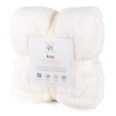 KOC D91 CARO 200 X 220 CM KREMOWY