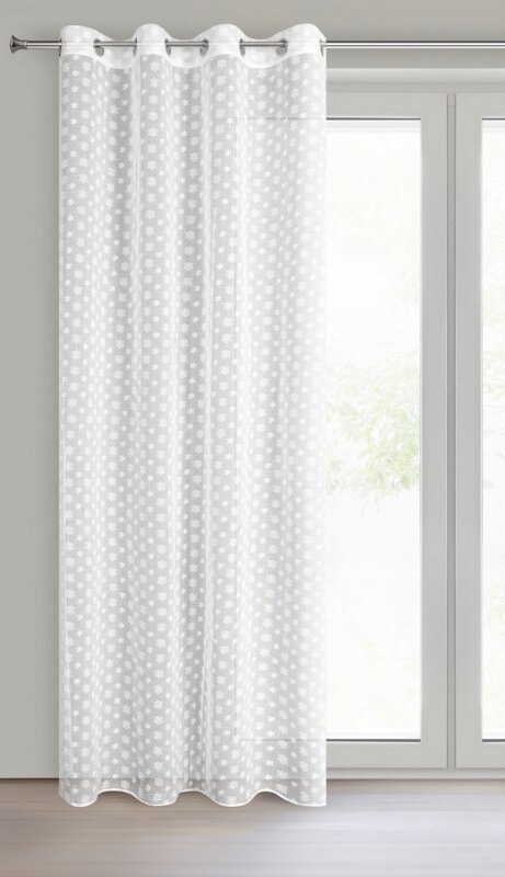 FIRANA GOTOWA SANNY 140 X 250 CM BIAŁY