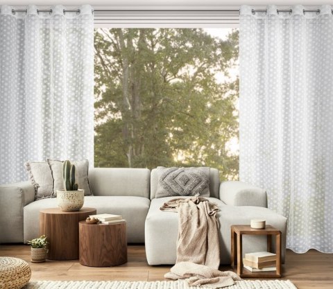 FIRANA GOTOWA SANNY 140 X 250 CM BIAŁY