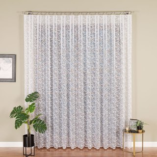 Firanka żakardowa na metry 022701 wysokość 250 cm kolor biały