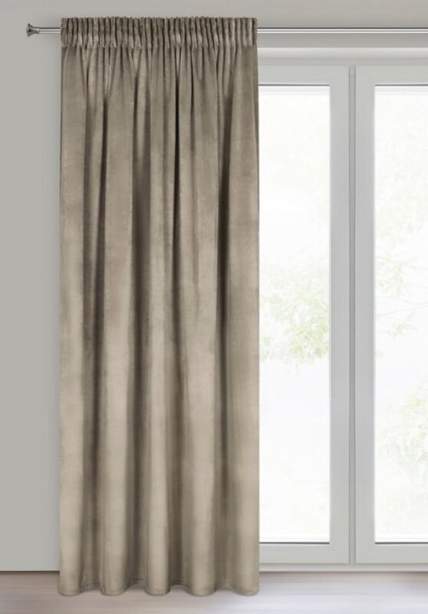 ZASŁONA GOTOWA MELANIE NA TAŚMIE 140 X 270 CM BRĄZOWY