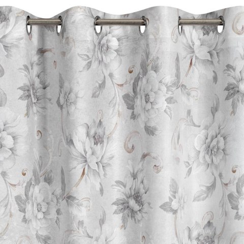ZASŁONA GOTOWA SIENNA 140 X 250 CM SREBRNY