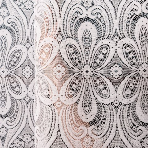 Firanka żakardowa na metry 361070 wysokość 250 cm kolor biały