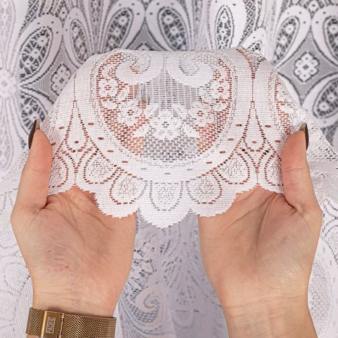 Firanka żakardowa na metry 361070 wysokość 250 cm kolor biały