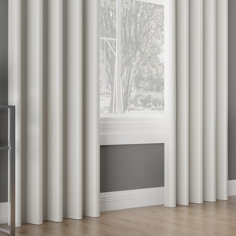 DONA Tkanina dekoracyjna typu blackout, wysokość 280cm, kolor 801 pastelowy szary TD0015/TDP/801/000280/1