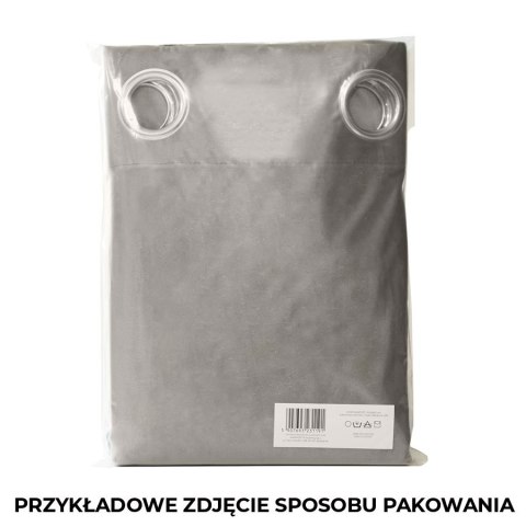 MOLLY Zasłona gotowa na przelotkach, szerokość 140cm x wysokość 250cm, kolor 804 kremowy 651350/ZGP/804/140250/1