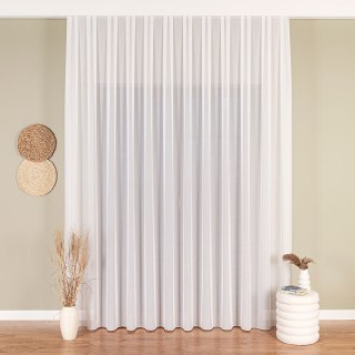 Firanka fantazyjna z ołowianką na metry 017580 wysokość 300 cm kolor biały