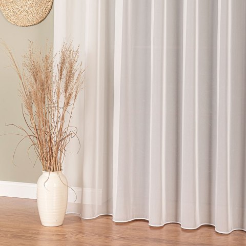 Firanka fantazyjna z ołowianką na metry 017580 wysokość 300 cm kolor krem