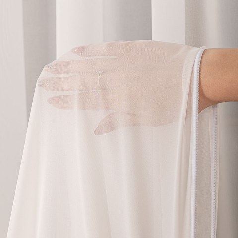 Firanka fantazyjna z ołowianką na metry 017580 wysokość 300 cm kolor krem