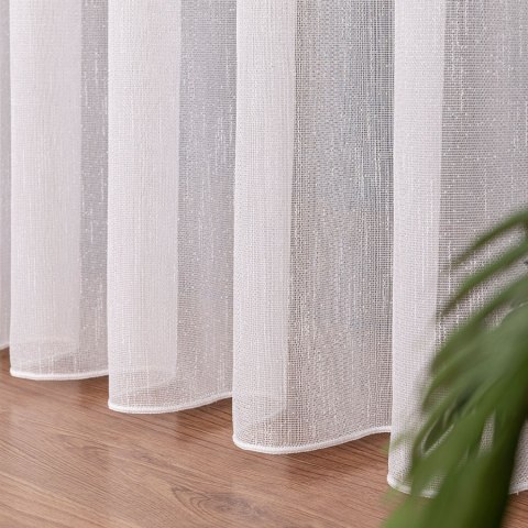 Firanka fantazyjna z ołowianką, wysokość 320 cm, kolor 001 biały 021102/OLO/001/000320/1