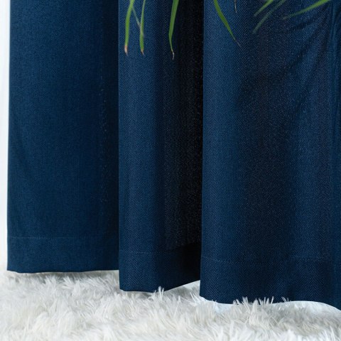 JODEŁKA Zasłona gotowa na taśmie, szerokość 140cm x wysokość 250cm, kolor 011 niebieski 724330/ZGT/011/140250/1