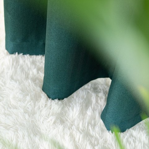 JODEŁKA Zasłona gotowa na taśmie, szerokość 140cm x wysokość 250cm, kolor 012 butelkowa zieleń 724330/ZGT/012/140250/1