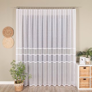 Firanka żakardowa na metry 115065 wysokość 250 cm kolor biały