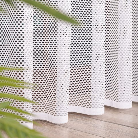 Firanka żakardowa na metry 115065 wysokość 250 cm kolor biały