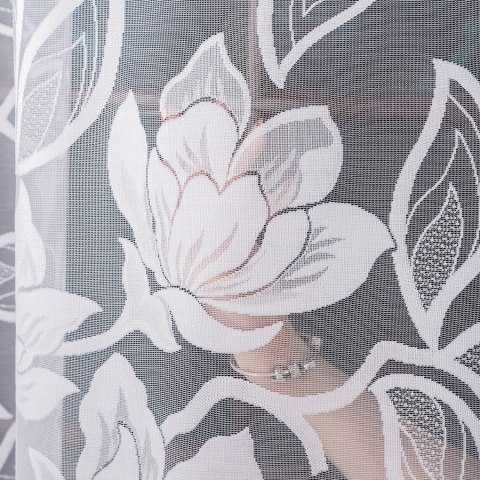 Firanka żakardowa na metry 023338 wysokość 300 cm kolor biały