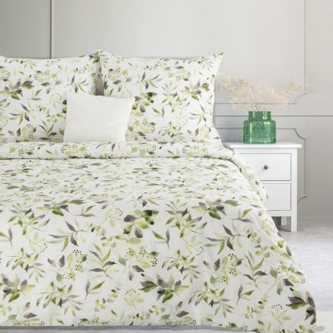 KOMPLET POŚCIELI BAWEŁNIANEJ MILI 140 X 200 CM BIAŁY