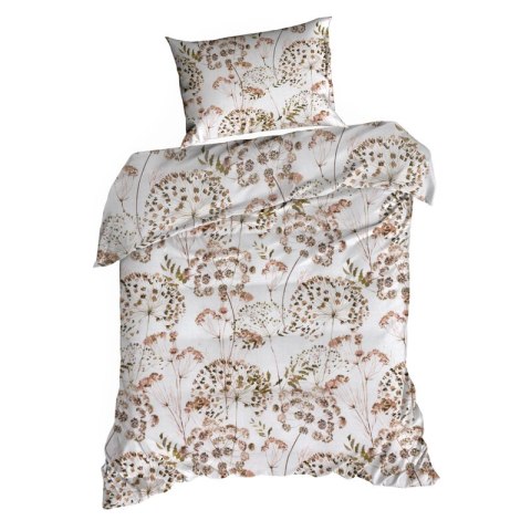 KOMPLET POŚCIELI BAWEŁNIANEJ JULITA 220 X 200 CM JASNOSZARY