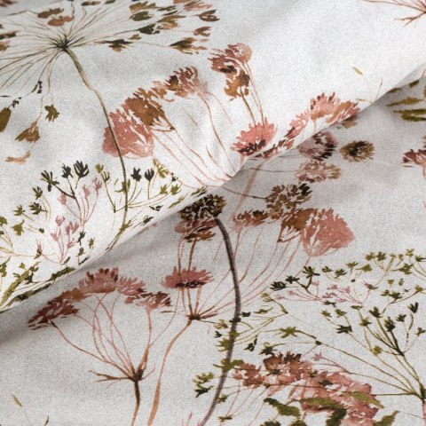 KOMPLET POŚCIELI BAWEŁNIANEJ JULITA 220 X 200 CM JASNOSZARY