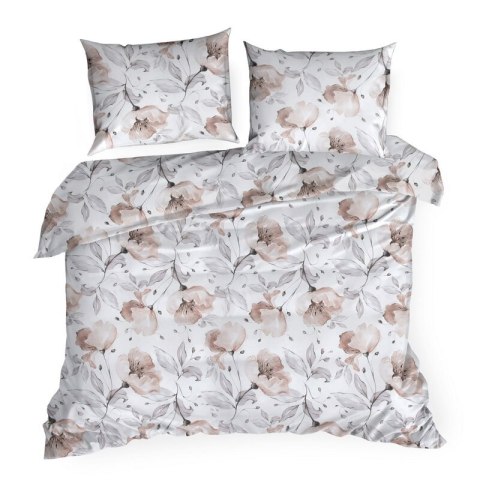 KOMPLET POŚCIELI BAWEŁNIANEJ NICKY 140 X 200 CM BIAŁY