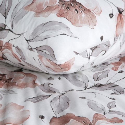 KOMPLET POŚCIELI BAWEŁNIANEJ NICKY 140 X 200 CM BIAŁY