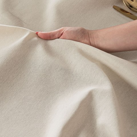 NATURA Obrus wodoodporny, 120x160cm, kolor 012 jasny beżowy OB0003/KSM/012/120160/1