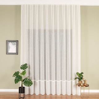 Firanka fantazyjna z ołowianką na metry 031121 wysokość 305 cm kolor kremowy