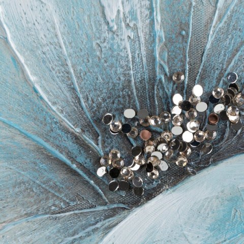 OBRAZ 655 90 X 60 CM SZAROBŁĘKITNY