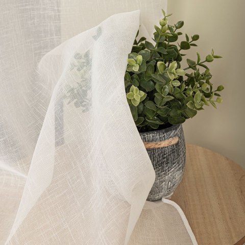 Firanka fantazyjna z ołowianką, wysokość 300cm, kolor 012 kremowy 283004/OLO/012/000300/1