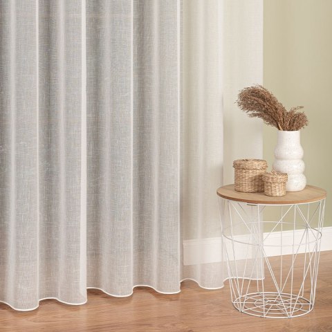 Firanka fantazyjna z ołowianką, wysokość 300cm, kolor 012 kremowy 283004/OLO/012/000300/1