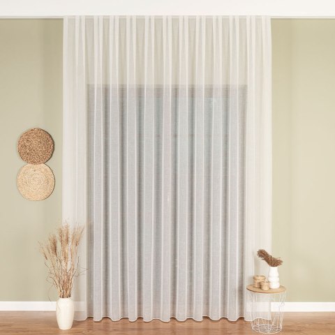 Firanka fantazyjna z ołowianką, wysokość 300cm, kolor 012 kremowy 283004/OLO/012/000300/1