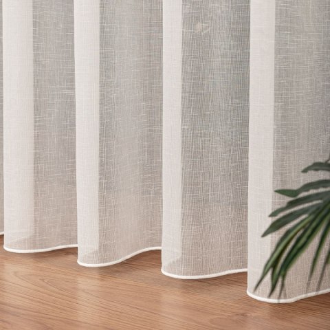 Firanka fantazyjna z ołowianką, wysokość 300cm, kolor 012 kremowy 283004/OLO/012/000300/1