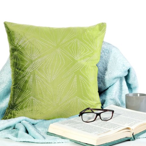 Poduszka ozdobna Albi EUROFIRANY 45x45 cm kolor oliwkowy