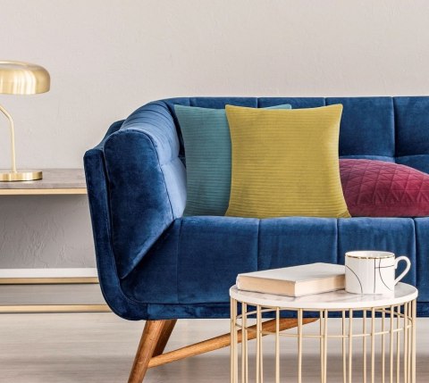 Poduszka ozdobna Via EUROFIRANY 45x45 cm kolor czarny