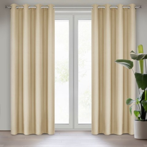 ZASŁONA GOTOWA RITA 140 X 250 CM BEŻOWY