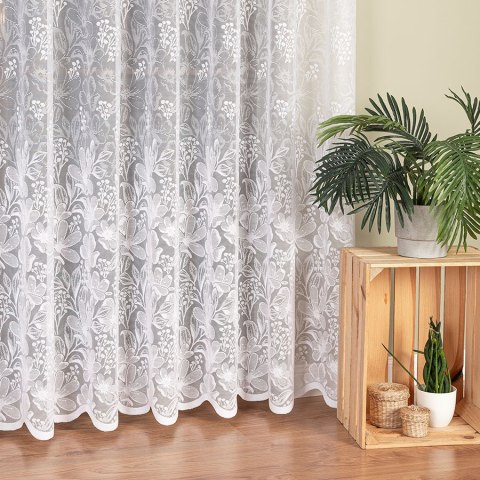 Firanka żakardowa na metry 137506 wysokość 250 cm kolor biały