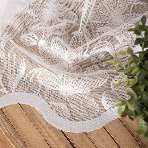 Firanka żakardowa na metry 137506 wysokość 250 cm kolor biały