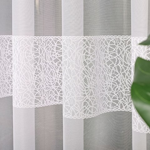 Firanka żakardowa na metry 054526 wysokość 175 cm kolor biały